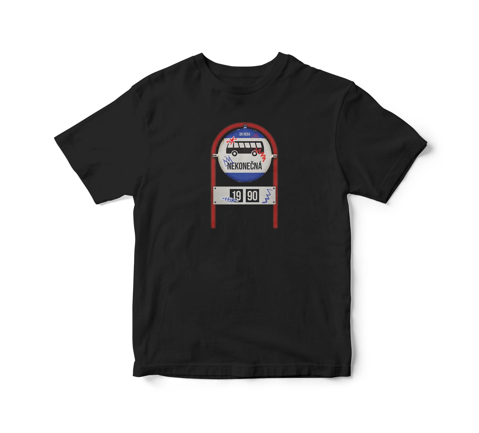 HEX T-shirt, 1990 bus stop