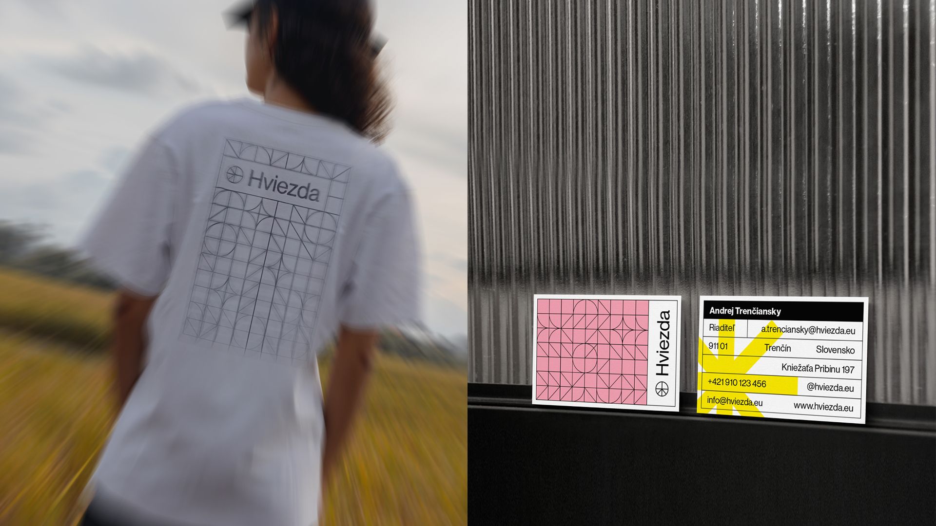 Hviezda T-shirt and business cards