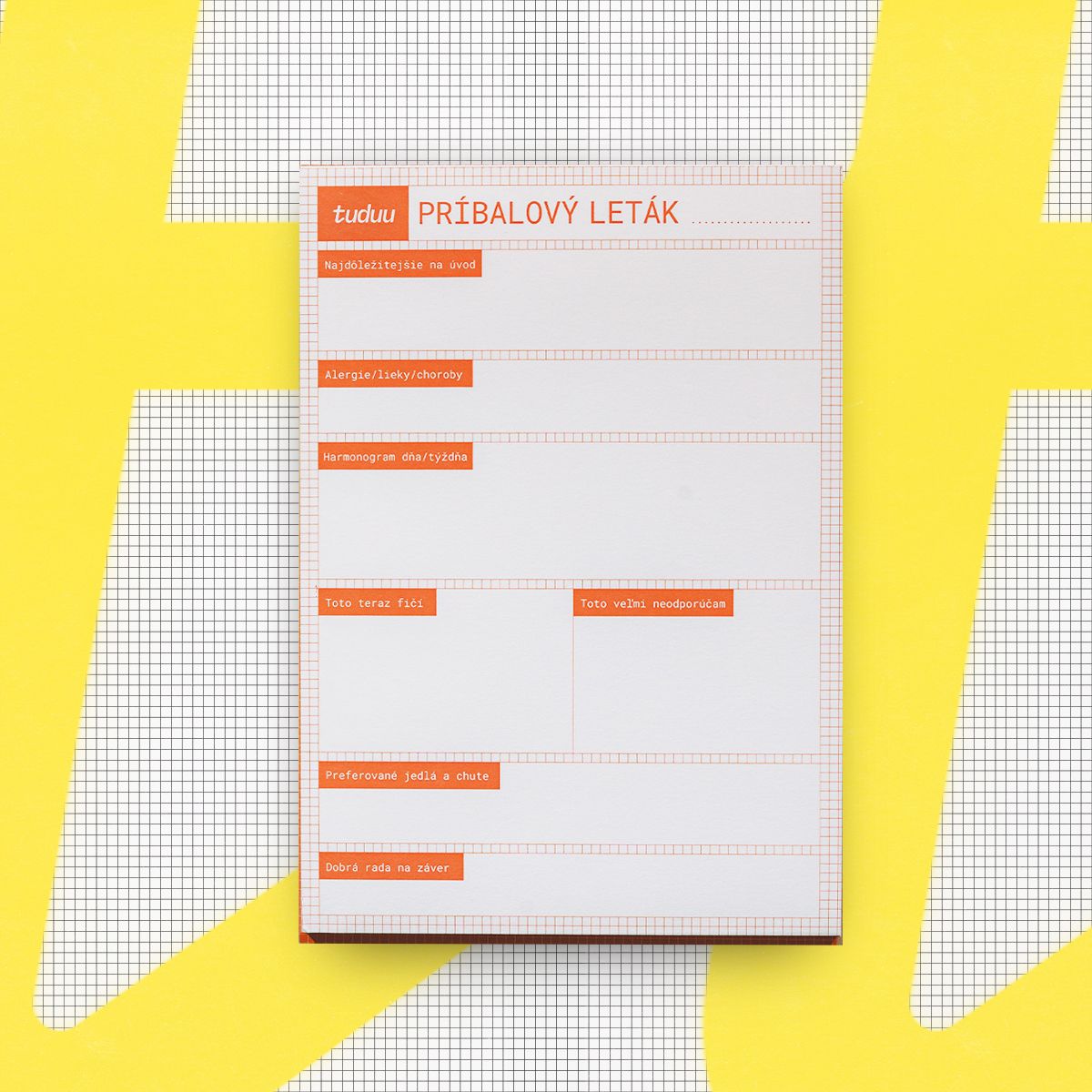 tuduu care sheet, inside