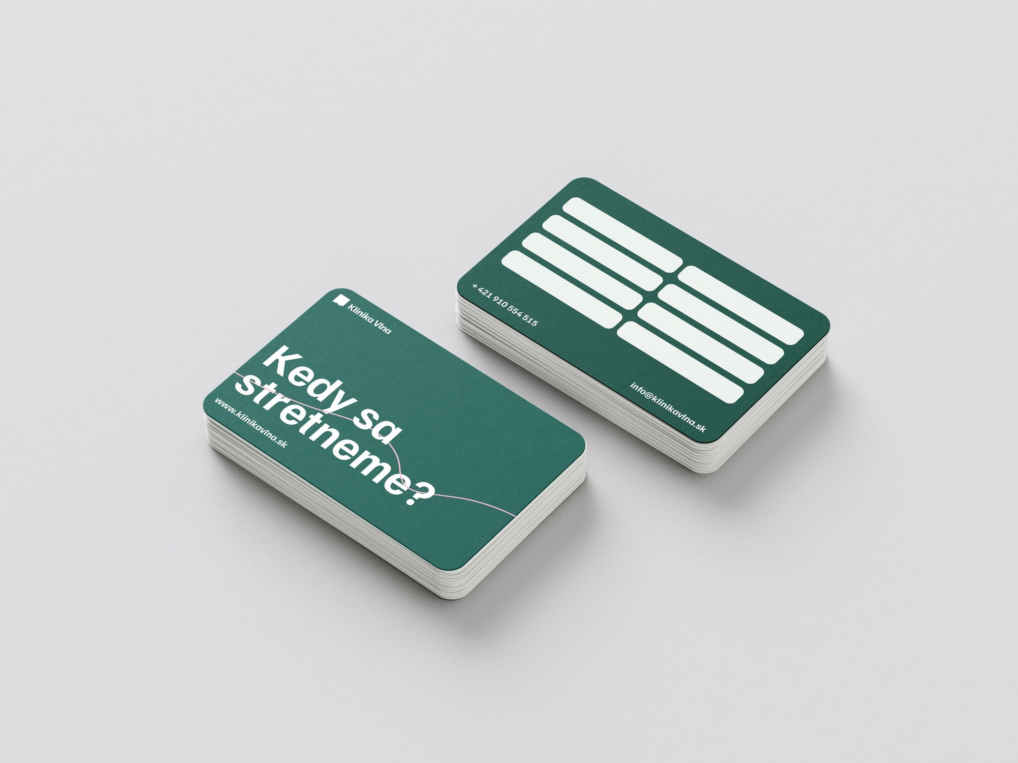 Klinika Vlna appointment cards