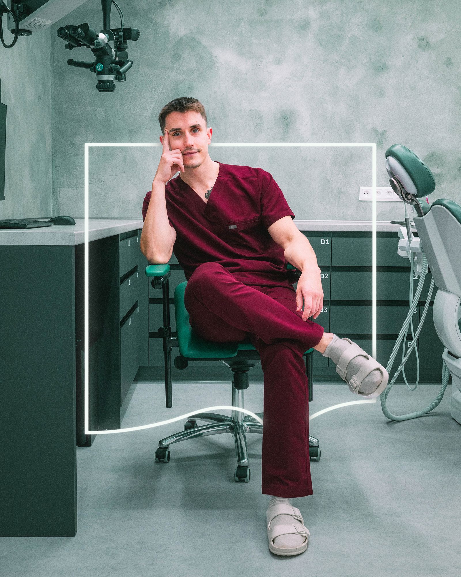 Klinika Vlna dentist in uniform